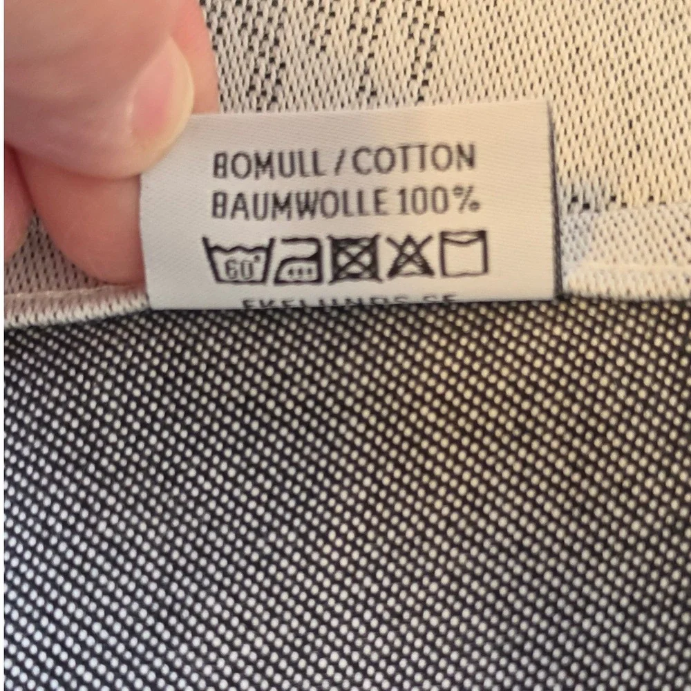 Ekelund Sweden Sheep Organic Cotton Kitchen Towel Grey White‎ Woven Swedish
